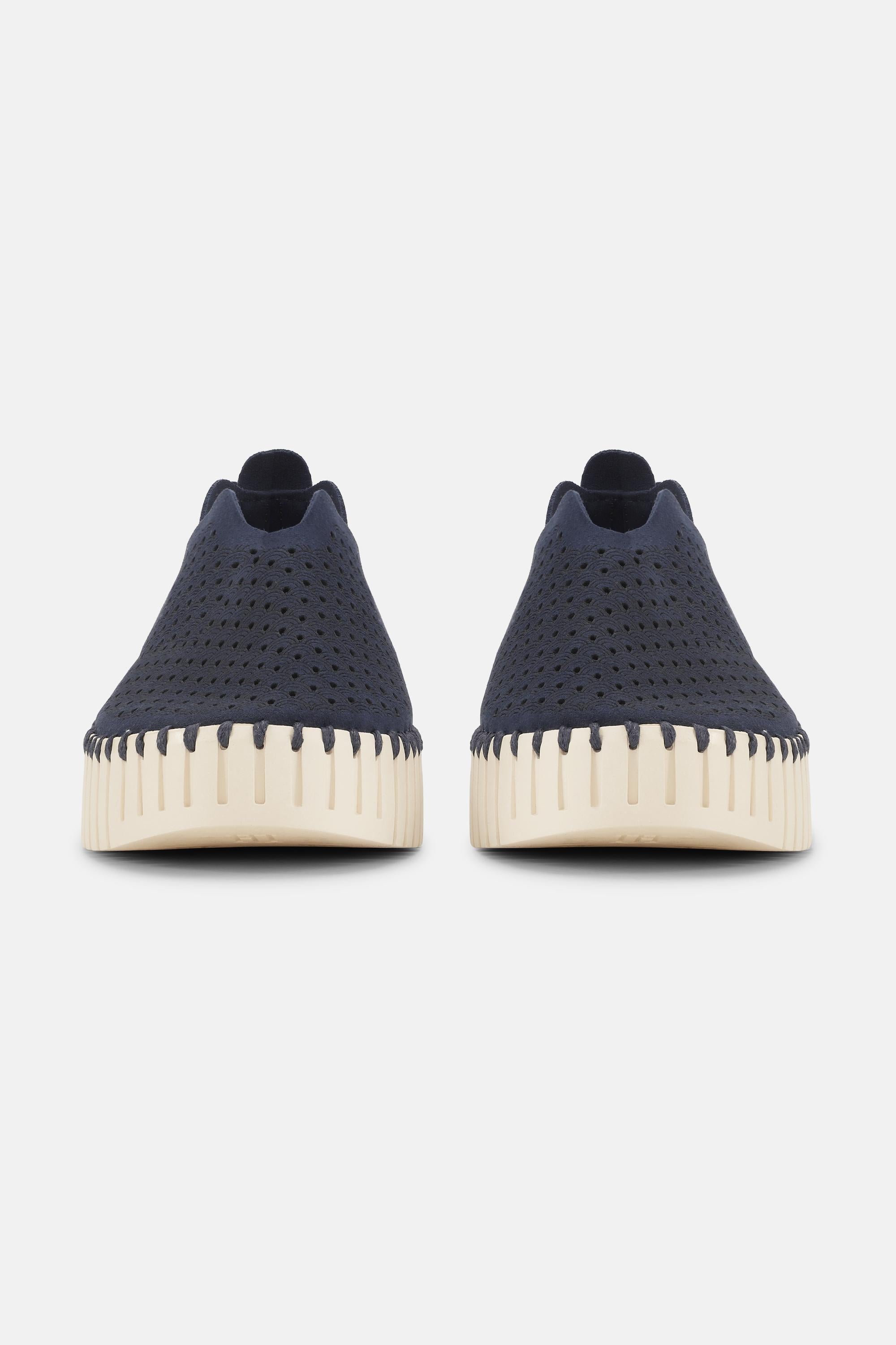 Platform Tulip Slipper - Dark Indigo